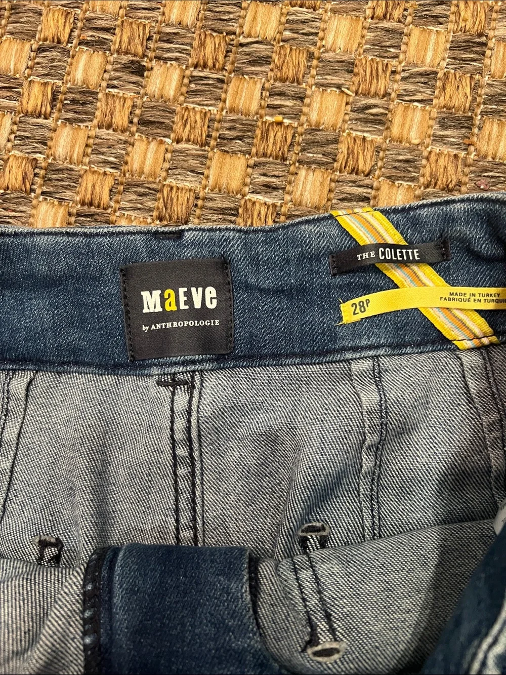 Anthropologie ladies Relaxed Blue Denim Jeans ladies 28 - Picture 3 of 4